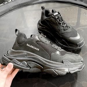 BALENCIAGA TRIPLE S EU44 DISCONTINUED LAMBSKIN AUTHENTIC